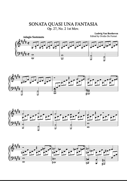 Moonlight Sonata (1st Movement) PDF Music Sheet