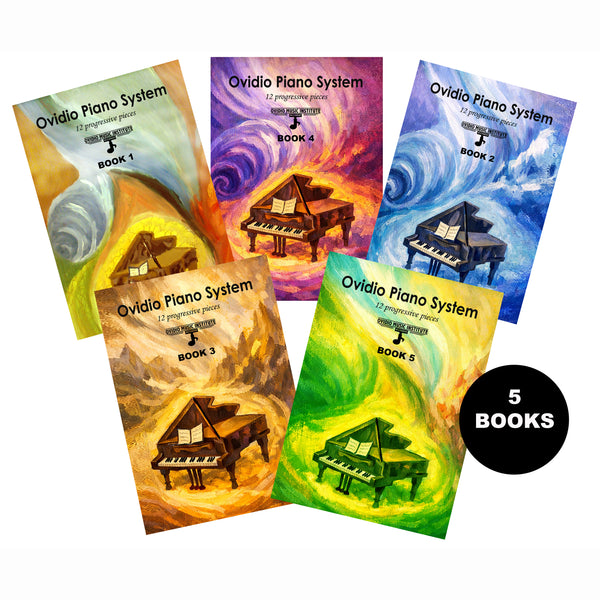BUNDLE! Ovidio Piano System™ – Complete Graded Collection (Books 1-5) Launch Offer - Available for 15 days Only